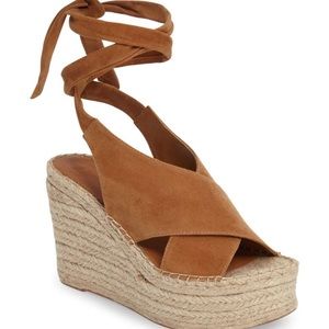 NWT Marc Fisher LTD Andira Platform Wedge Sandal